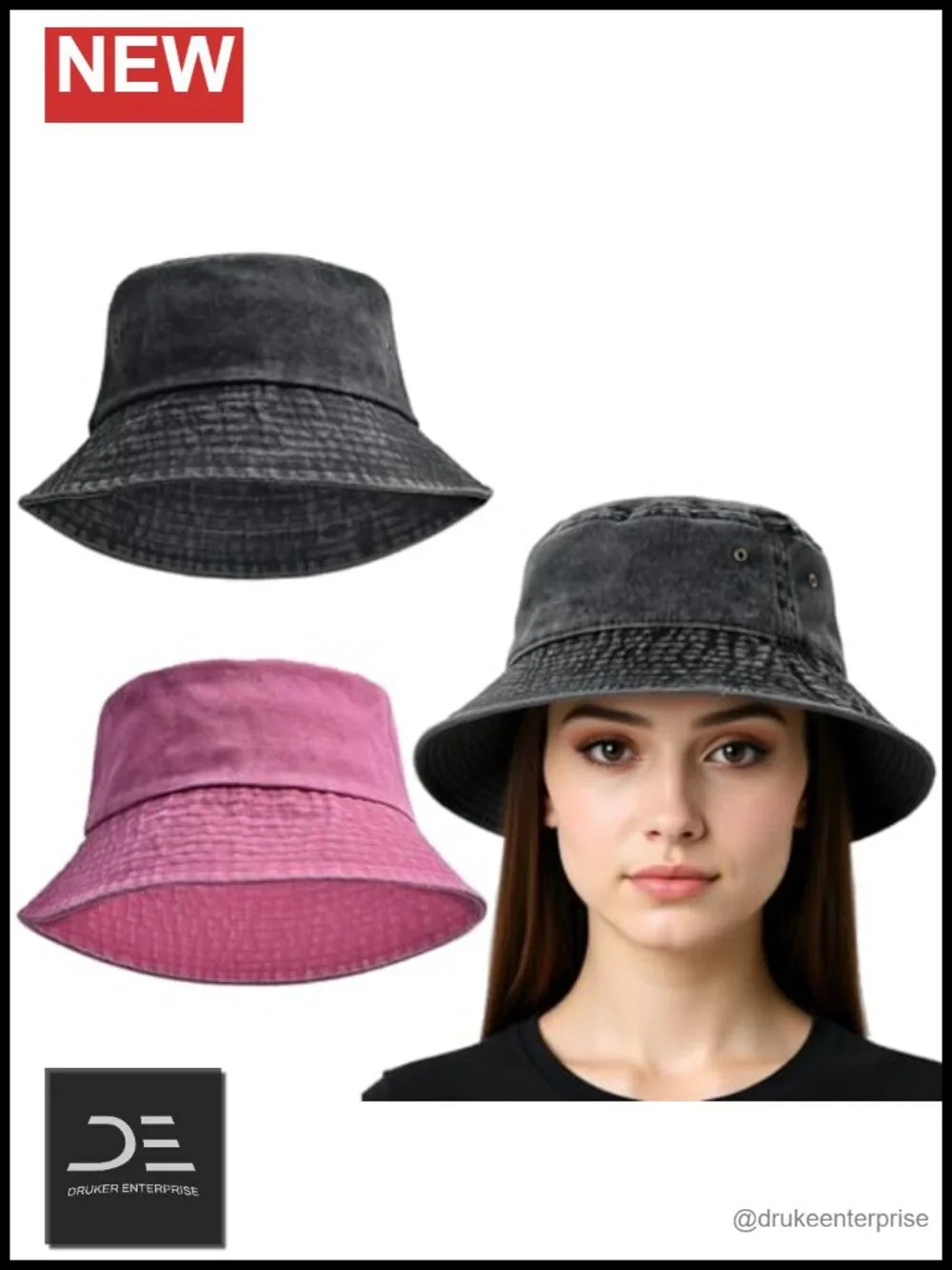 2 Pack Bucket Hat Sun UV Protection Travel Beach Fishing Hat Unisex